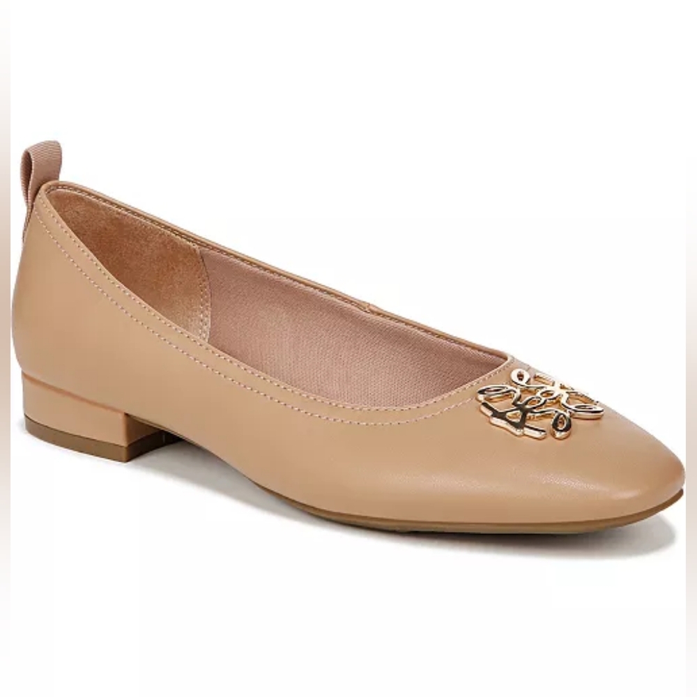 NWT LifeStride Women's Cameo 2 Ornamented‎ Ballet Flats Camel Size 7.5
